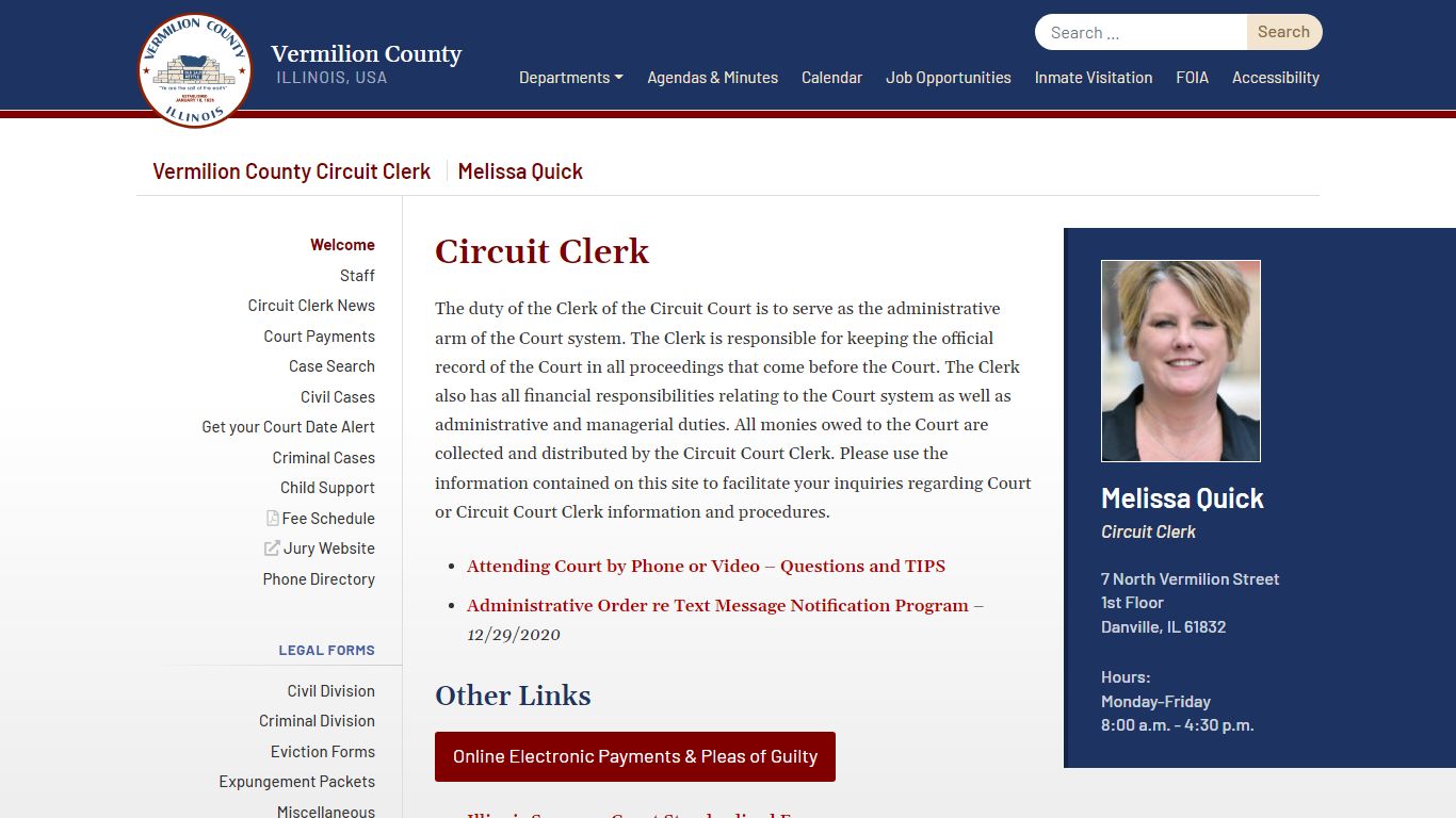 Circuit Clerk - Vermilion County